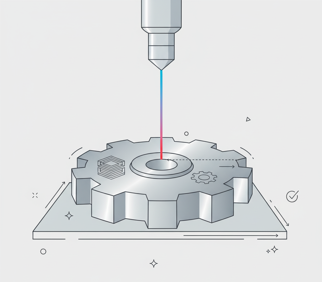 gravação a laser em metais industriais