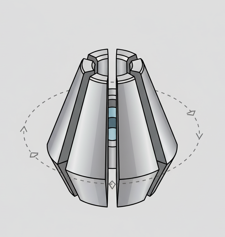 pinça er balanceada para alta rotação