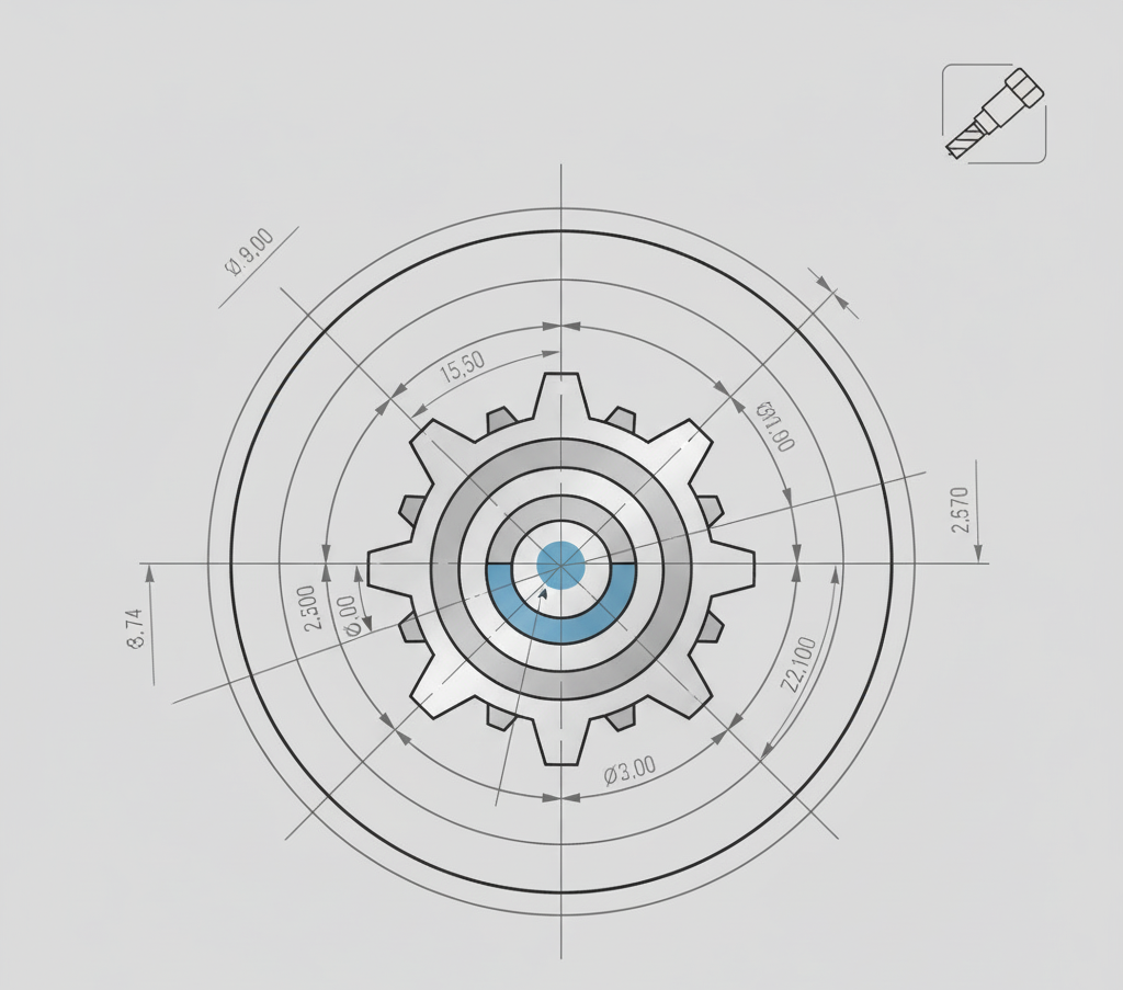 projeto de engrenagem de precisão cnc