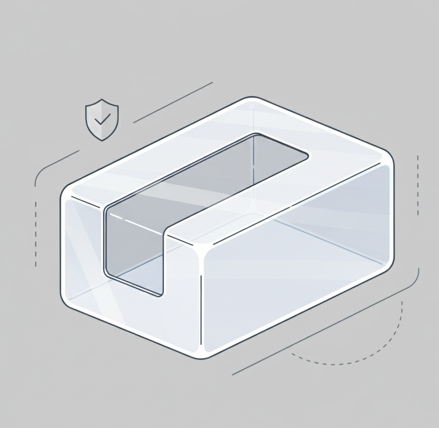 tampa de acrílico sob medida para proteção